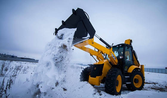 Зимние работы на JCB 3CX